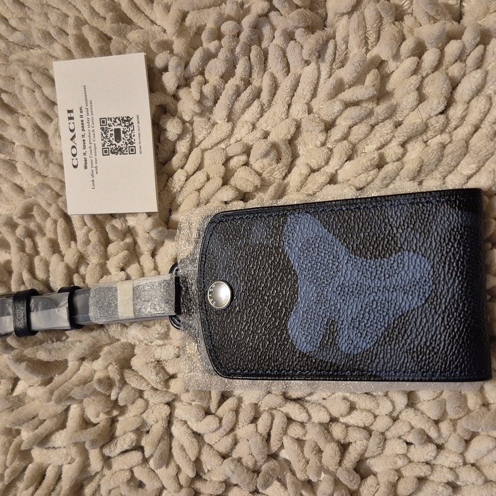 NWT Coach Luggage Tag In Signature Camo Print [3-5]